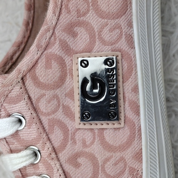 G by Guess Tannur Pink Fabric Upper Round Toe Low Top Lace Up Sneaker Shoe - Picture 14 of 16